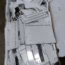 59" Home Office Desks, Executive Desk, Farmhouse Computer Desk with 7 Drawers and Charging Station, File Drawer, Rustic Computer Writing Desk,Antique Cream