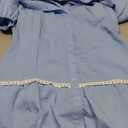 PRETTYGARDEN Women's Summer Button Down Shirt Dress Short Puffy Sleeve Tiered Ruffle Flowy Long Maxi Dresses, Large