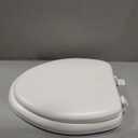 Padded Toilet Seat, Soft Cushioned Vinyl Seat, Elongated, White