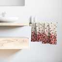 Pink Red Love Heart Hand Towels Pack of 2 Happy Valentine's Day Fingertip Towels Sweet Romantic Love Holiday Bathroom Towels Soft Fast Drying Face Towel for Kitchen Spa Gym 28.3x14.4 Inch