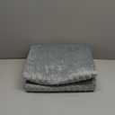 YnM Fuzzy Duvet Cover for Weighted Blankets (Light Grey, 80''x87'')