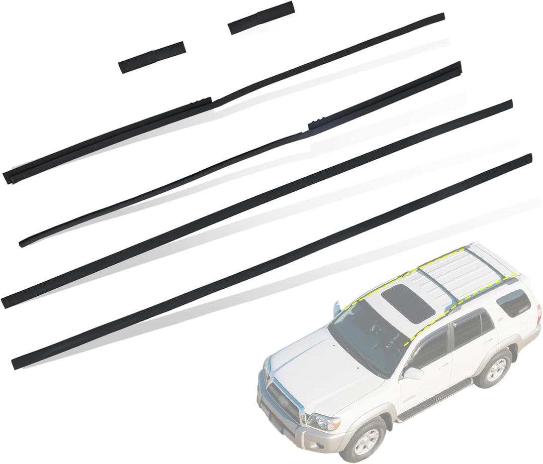 Roof Drip Molding Weatherstrip Fit for Toyota 4Runner 2003-2009 Replace# 75533-35041/75534-35011/75557-35010/75553-35010/75554-35010
