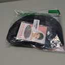 MOONSHOW Short Wigs for Black Women Black Pixie Cut Wig Short Layered Pixie Wigs for Black Women Natural Straight Wig with Bangs Synthetic Straight 1B Wig