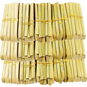 HJJKKH Mini Bamboo Tongs, Small Disposable Natural Cake Tongs, Cooking Utensils Natural Toast Tongs for Toaster Serving Food Natural Green Catering Buffet Home (3.9 inches, 100, Count)