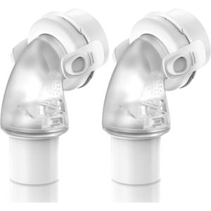 2 Packs Replacement Swivel Elbow Connector for Airfit F20 F30, FSA HSA Eligible, QuiteAir Elbow Quick-Release,Great-Value CPAP Supplies by Medihealer