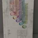 Fogruaden Wireless Keyboard and Mouse Combo, Retro Typewriter Full-Size Keyboard with Number Pad and Cute Mouse, Gradient Colorful Computer Keyboard for Windows PC Desktops Laptop