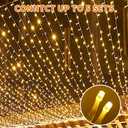 Etinga 200 LED String Lights 66ft Warm White, Plug in Fairy Lights with 8 Lighting Modes, Indoor Outdoor Christmas Lights for Bedroom Tree Yard Patio Wedding Holiday Decor (Warm White, 200 LED 66ft)