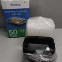 50 Pack (100-Piece) 24 oz Meal Prep Containers Reusable with Lids, Sturdy Leakproof & Food Safe, Microwave, Freezer, Dishwasher Safe Prep Containers, To Go Take Out Plastic Food Storage