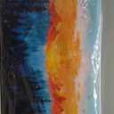 Canvas Wall Art Landscape Blue Foggy Forest Mountain Sunrise Mountains Birds Sunset Modern Canvas Paintings Wall Painting Room Decor Wall Decor for Bedroom Bathroom Kitchen Ready to Hang 20x40inch (Multi1)