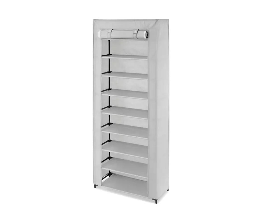 Whitmor Spacemaker 9 Tier Multifunctional Shelving Unit Gray
