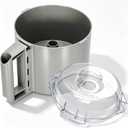106458S Cutter Bowl Lid and 112204S Cutter Bowl, Compatible with Robot Coupe R2, R2B, R2N, R2 Dice Food Processor, Gray, 3 Quart Combo Set