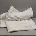 Couch Cover for Dogs Washable, Fuzzy Pet Couch Covers for 3 Cushion Sofa Pet Friendly, Non Slip Sofa Cover (White, 27.6" x 82.7"/70 x 210cm)