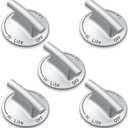 Allstare WP74009147 Stove knobs Replacement Parts for Whirlpool Jenn-Air Stove Parts Cooktop Knobs 7733P389-60 JDR8880RDW JGR8775RDB Whirlpool Gas Range Parts Oven Knob Burner Control Knobs 5 Pcs