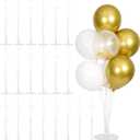 20 Sets Balloon Stand Kit, Balloon Sticks Holder with Base Birthday Wedding Graduation Party Decortaions Table Centerpieces Balloon Arch kit