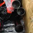 Adjustable Volleyball Rebounder Net 7x4 FT, Steel Frame & High-Tension PE Netting, Durable & Portable Volleyball Training Equipment Practice for Improving Volleying, Bumping, Spiking Skills (black)