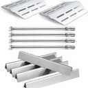 Genesis E330 4 Burner Series Grill Parts 7621 Flavorizer Bars Heat Deflectors Sear Burner Replacement Parts for Weber Genesis 300 Parts E-330 S-330 EP-330 GBS E-310 S-310 E-320 Grill Parts