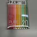 Kaco PURE Gel Pens 20 Assorted Color Ink 0.7mm, Medium Point, Aesthetic Cute Stationery Pens for Journaling Pens (1 Count (Pack of 20))