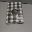 Gingham Buffalo Check 52"x70" Tablecloth 100% Cotton Washable Rustic Rectangle Table Cover Decorative for Gifts, Dining, BBQ, Buffet Parties & Camping - Grey