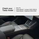 JVMA Center Console Organizer (Full Size) and Armrest Organizer for Tesla Model Y Juniper 2025 2026 and Model 3 Highland 2024-2026 (US Patent)
