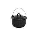 MIRRO 3.0qt Enamel Convex Kettle, Black