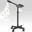 TASALON Ionic Facial Steamer, Professional Face Steamer for Facial, Esthetician Steamer for Face Spa and Salon Beauty, Hot Ionic Mist Face Steamer for Facial Deep Cleaning Skin Care Equipment- Black (Normal)