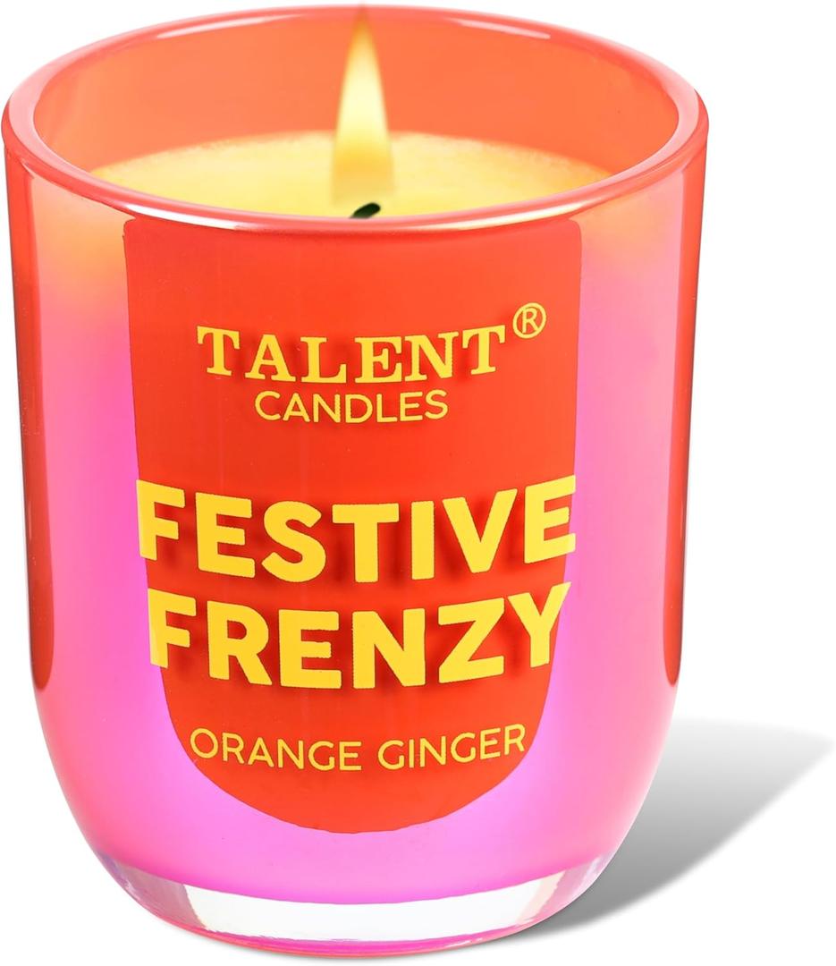 Scented Candles Enjoy Collection of Jar Candles, Natural Soy Aromatherapy Candle, Gift for Women and Men - Orange Ginger