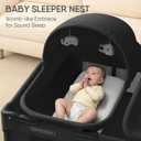 Obee Odee 4-in-1 Baby Bassinet with Playard, Napper Bassinet, Changing Table, Mosquito Net & Canopy, Storage and Toys for Newborn to Toddler