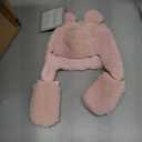 Tadpoles Super Soft Plush Sherpa Hat & Mittens Set, Blush