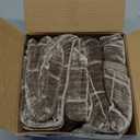 MIULEE Decorative Chenille Check Euro Shams Throw Pillow Covers Vintage Plaid Couch Pillows 26x26 Inch Set of 2 Neutral Boho Cushion Covers Modern Spring Decor for Sofa Bed Living Room Taupe Grey