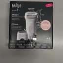 Braun Epilator Silk-pil 7, Hair Removal Device, Women Shaver & Trimmer, Wet and Dry, Wide Head, Includes Shaver Head and Trimmer Comb, SE7-041, Silver