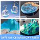 Epoxy Resin Kit, 4 Gallon Epoxy Resin Crystal Clear Not Yellowing No Bubble Self Leveling for DIY Molds Wood Jewelry Table Tops Bar Top Casting Coating Crafts Supplies Easy Mix 1:1 Ratio
