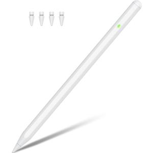 Pencil for Apple iPad 9th&10th Generation, Palm Rejection&Tilt Sensitivity with Apple Pencil 1st Generation, iPad Pencil for iPad 6/7/8/9/10, iPad Pro 12.9"/11"/13" M4, Air 5/4/3/11"-13" M2, Mini 6/5 (White)