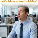 Bubble Cigarette Blower Kit, 2 Pack Mini Bubble Blower Sticks Stress Relief Toy for Men Women, Birthday Christmas Party Gift