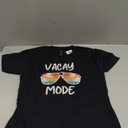 Vacation Summer Sunglasses and Palm Trees Vacay Mode Ocean Teens T-Shirt, Small