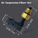 2PCS Suspension Elbow Air Strut Repair Kit for Grand Cherokee 2011-2020