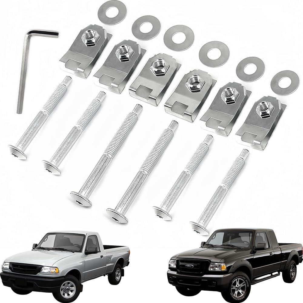 924-310 Ranger Bed Bolst fit for Ford 1983-2011 2010 2009 2008 2007 2006 2005 2004 2003 2002 2001 2000 1999 1998 1997 1996 1995 Ranger Bed Mounting Bolt Nut Hardware Kit Mazda B2300 B2500 B3000 B4000