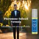 Haniel Pheromone Cologne for Men Roll-On - Aquatic Fresh Cologne,Perfumes de Feromonas para Hombres, Compact Sage & Sea Water Scent, Discreet Confidence for Travel