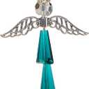 Guardian Angel Car Charm - Crystal Angel for Protection, Happiness, Faith & Love - Crystal Hanging Ornament - Ideal Gift - May Emerald