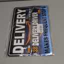 Flex Delivery Driver Car Magnet, 3PCS Frequent Stops Removable Set, Delivery Vehicle Magnet Car Door and Bumper Sign, High Reflective Waterproof Weather-Resistant