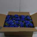 DuHouse 10pcs Fake Roses Artificial Silk Flowers Faux Rose Flower Long Stems Bouquet for Arrangement Wedding Centerpiece Party Home Kitchen Decor (Royal Blue)