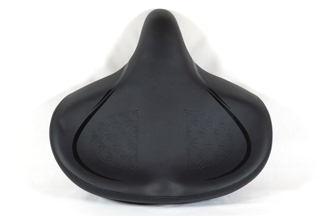 Bike Seat Widen&Thicken Bike Saddle Soft Shock Absorption Oversize Bike Cushion Hollow Breathable Road Cycling Fit for Seat Bike, Black