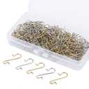 Ornament Hook,200 Pcs Gold & Sliver Christmas Ornament Hook Ornament Hanger for Christmas Tree Decoration,Metal Wire Xmas Tree Hanging Ornament S-Shaped Hooks Anchors for Party Holiday Balls Decor