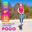 Flybar Foam Jolt Pogo Stick for Kids Ages 6+, 40 to 80 Pounds, Perfect for Beginners (Rainbow), Standard