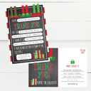 Hadley Designs 25 Christmas Holiday Kids Thank You Cards, Elf Fill In the Blank Thank You Notes, Personalized Card For Birthday Party or Christmas Gifts, Stationery For Children Boys and Girls