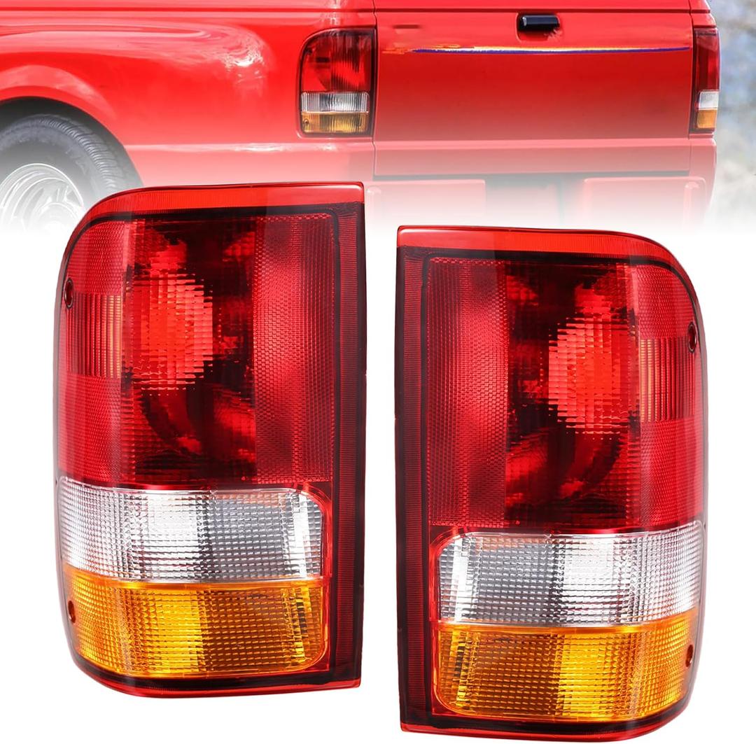 Boine Tail Light Compatible With 1993 1994 1995 1996 1997 Ford Ranger Driver and Passenger Side Rear Light Brake Lamps