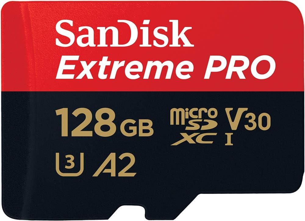 Sandisk SDSQXCD-128G-GN6MA Extreme Pro Microsdxc 128gb+sd Flsh Adapter 200mb/s 90mb/s A2 C10 V30 U