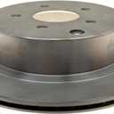 ACDelco Silver Rear Brake Rotor 18A1665A | GM 19261847 Brake Rotors for Select Infiniti FX35, FX37, FX45, M56, M37, M35, JX35, Nissan Pathfinder, Quest, and more