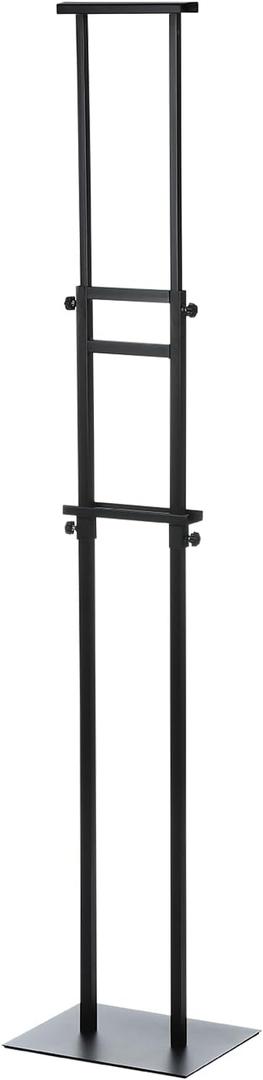 YOKIVE Poster Stand, Double-Sided Easel Stand for Display, Adjustable Height Sign Stand, Great for Displaying Poster Wedding Sign (Black, 79-Inch)