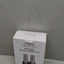 CIRCLE JOY Electric Salt and Pepper Grinder Set Stainless Steel Spice Grinder Automatic Pepper Mills with Easy-to-Carry Dual Charging Station, White Led Light, and Adjustable Coarseness, Silver (Rechargeable Set with 2-in-1 Charging Base - Silver)