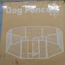 SMUG Dog Playpen 8 Panels 32 inch Dog Pen Indoor Heavy Duty Puppy Exercise Pen Metal Pet Fence for RV Camping Yard Garden (Black)
